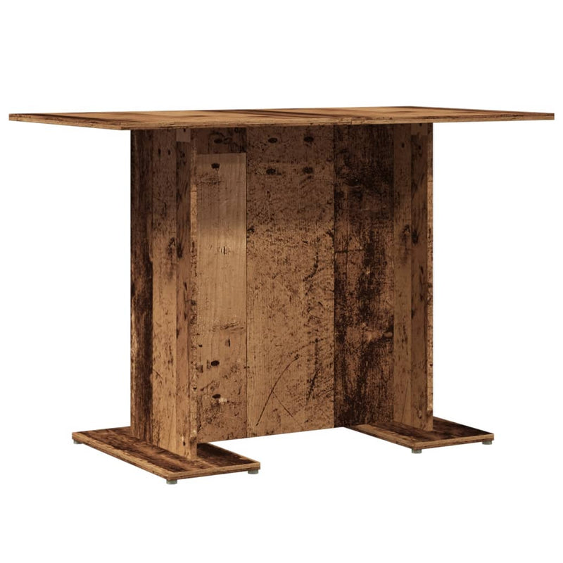 vidaXL antik fa színű szerelt fa étkezőasztal 110 x 60 x 75 cm