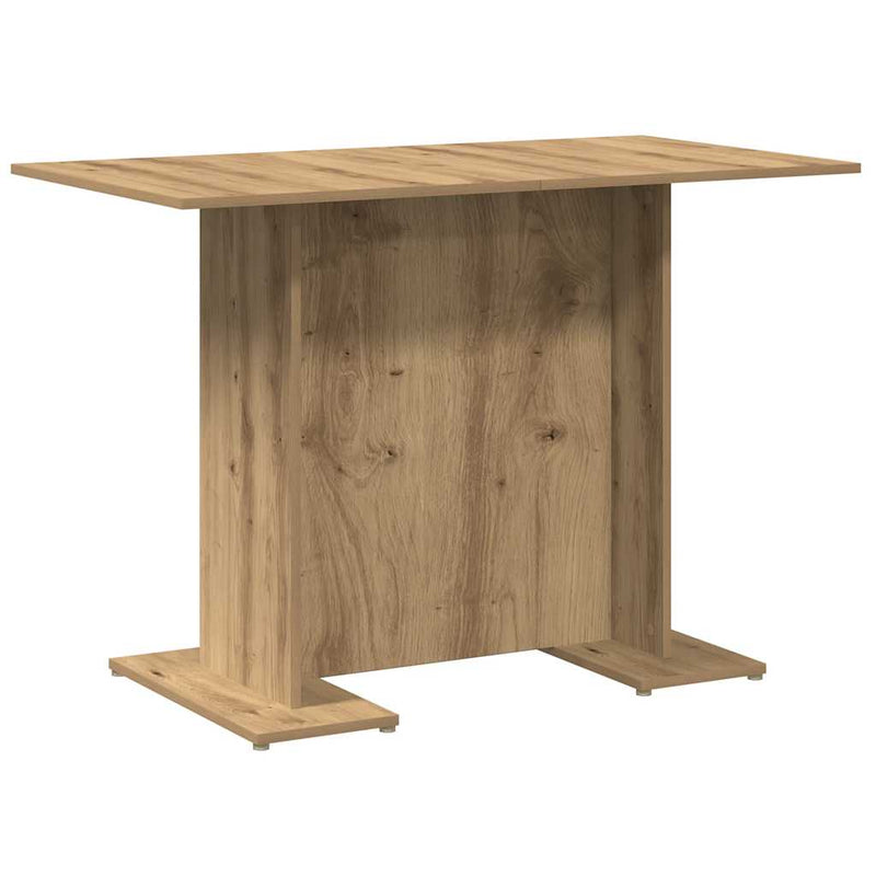 vidaXL kézműves tölgy színű szerelt fa étkezőasztal 110 x 60 x 75 cm