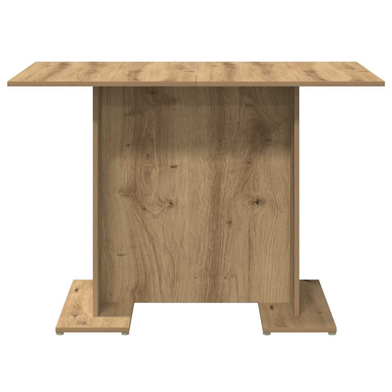 vidaXL kézműves tölgy színű szerelt fa étkezőasztal 110 x 60 x 75 cm