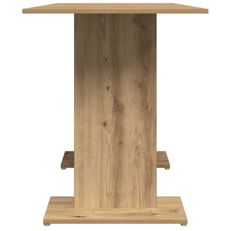 vidaXL kézműves tölgy színű szerelt fa étkezőasztal 110 x 60 x 75 cm
