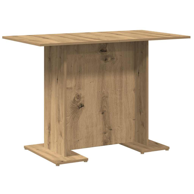 vidaXL kézműves tölgy színű szerelt fa étkezőasztal 110 x 60 x 75 cm