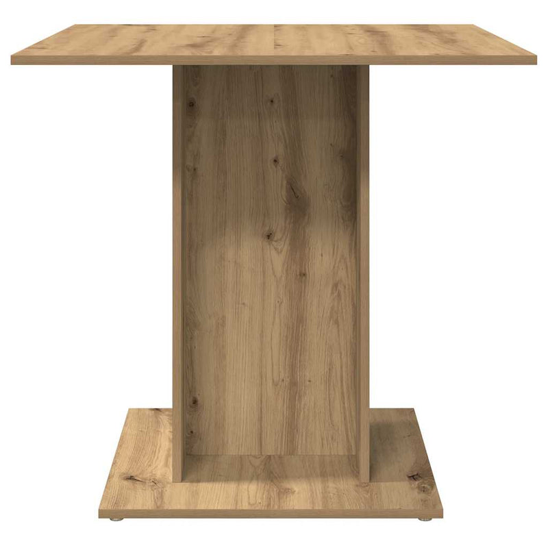 vidaXL kézműves tölgy színű szerelt fa étkezőasztal 80 x 80 x 75 cm