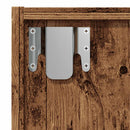 vidaXL Könyvszekrény/TV szekrény régi fa 36x30x143cm gépelt fa