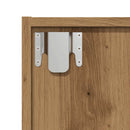 vidaXL Könyvszekrény/TV szekrény kézműves tölgy 36x30x143cm műanyag fa