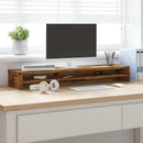 vidaXL antik fa színű szerelt fa monitorállvány 100 x 24 x 13 cm