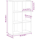 vidaXL Régi fa szerelt fa könyv-/tálalószekrény 66 x 30 x 98 cm