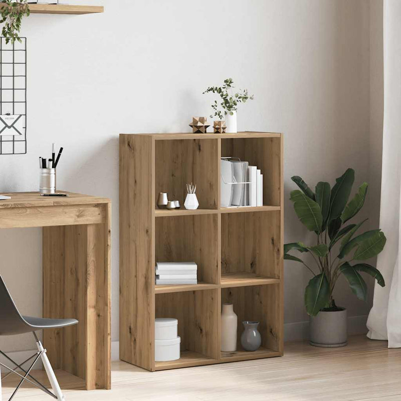 vidaXL Kézműves tölgyszínű szerelt fa könyv-/tálalószekrény 66x30x98cm