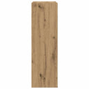 vidaXL Kézműves tölgyszínű szerelt fa könyv-/tálalószekrény 66x30x98cm