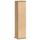 vidaXL CD-szekrény Artisan tölgy 21x20x88 cm Gépelt fa