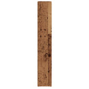 vidaXL 2 db antik fa színű szerelt fa CD-tartó szekrény 21x16x93,5 cm