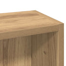 vidaXL 2 db kézműves tölgy színű szerelt fa CD-szekrény 21x16x93,5 cm