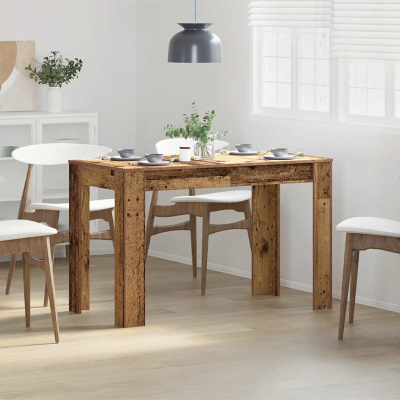 vidaXL Étkezőasztal régi fa 120x60x76 cm műszaki fa
