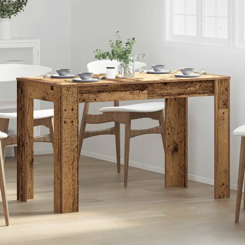 vidaXL Étkezőasztal régi fa 120x60x76 cm műszaki fa