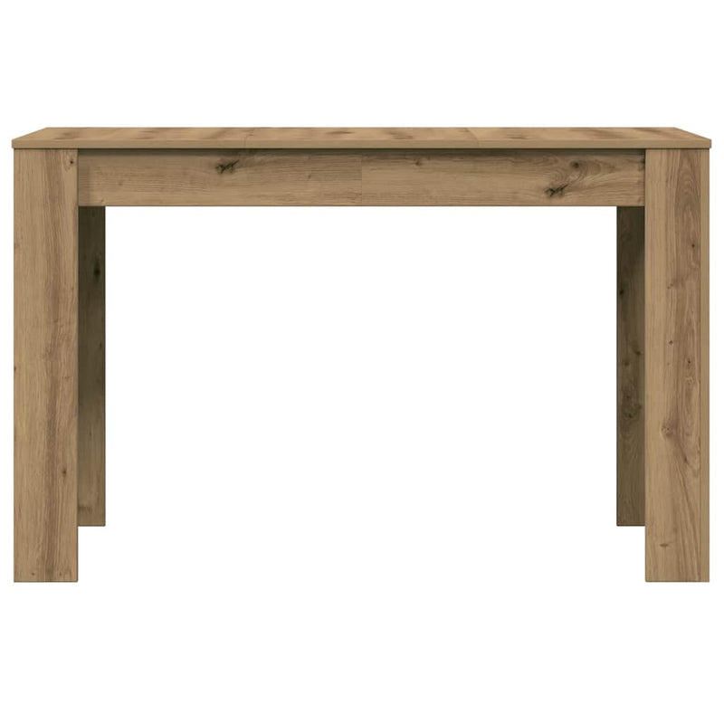 vidaXL Étkezőasztal kézműves tölgy 120x60x76 cm műszaki fa