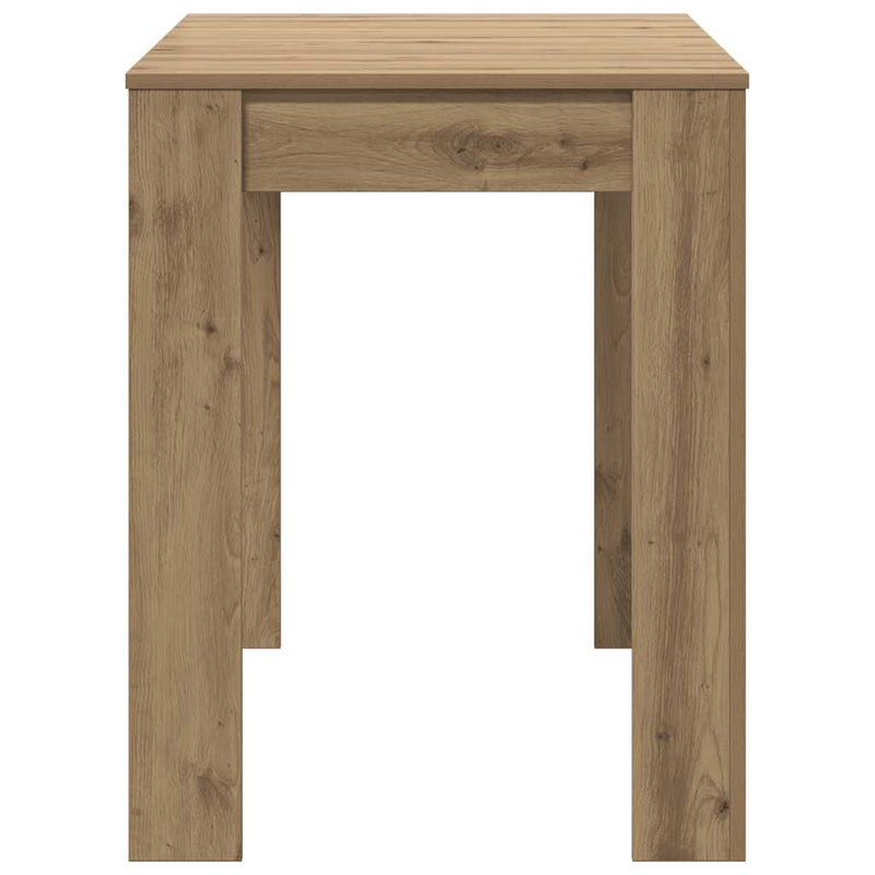 vidaXL Étkezőasztal kézműves tölgy 120x60x76 cm műszaki fa