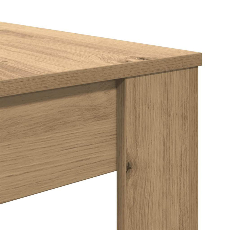 vidaXL Étkezőasztal kézműves tölgy 120x60x76 cm műszaki fa