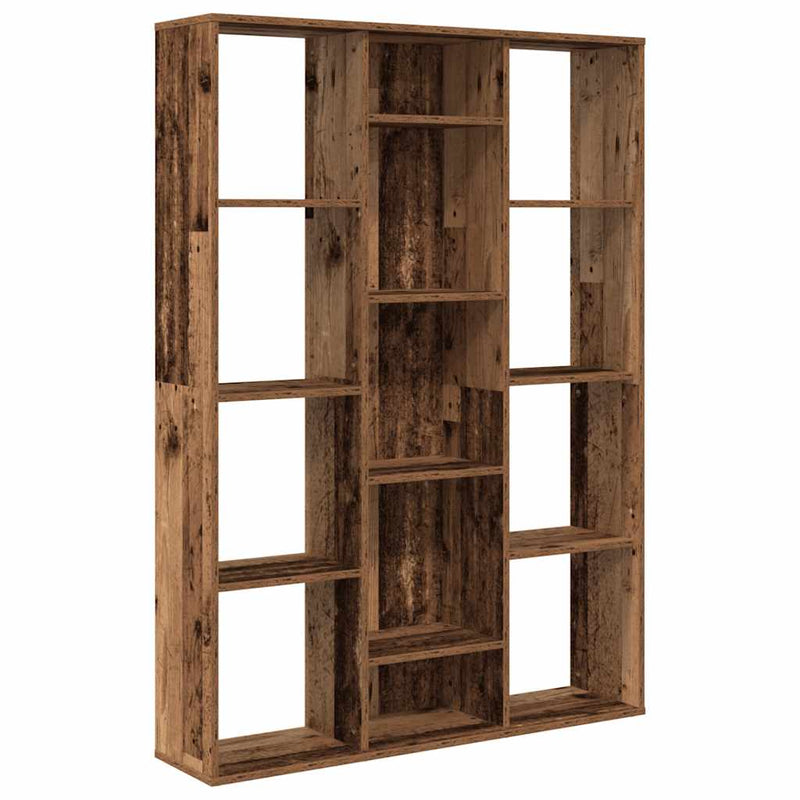 vidaXL antik fa forgácslap térelválasztó/könyvszekrény 100x24x140 cm
