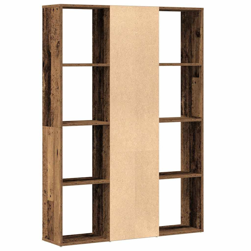 vidaXL antik fa forgácslap térelválasztó/könyvszekrény 100x24x140 cm