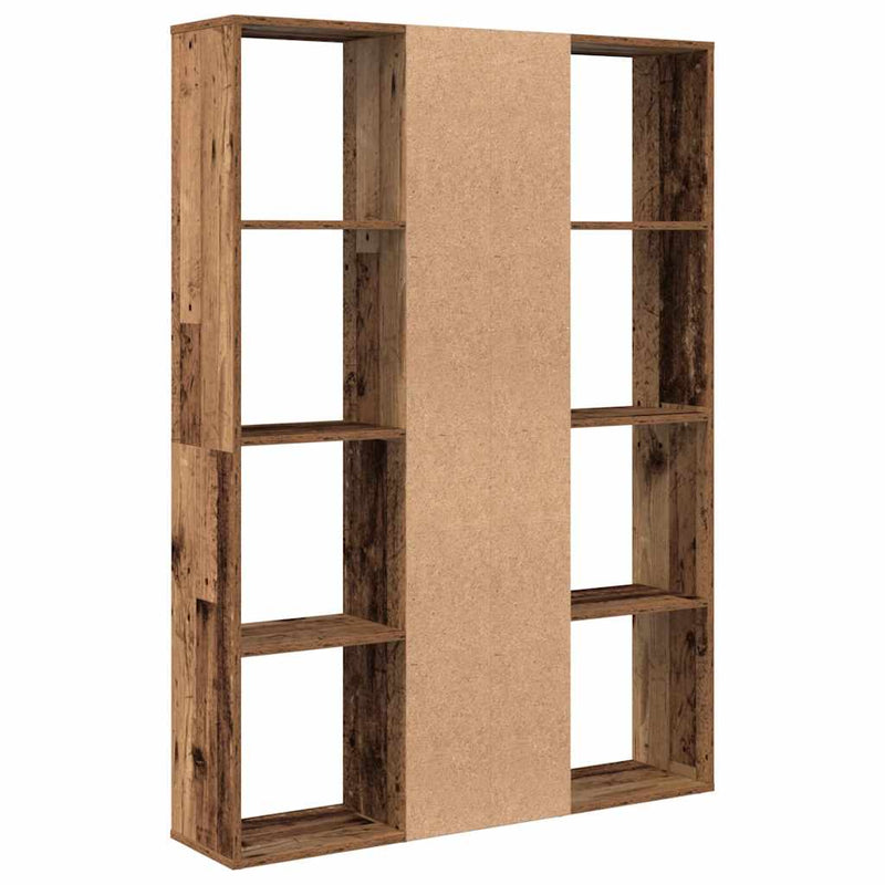 vidaXL antik fa forgácslap térelválasztó/könyvszekrény 100x24x140 cm