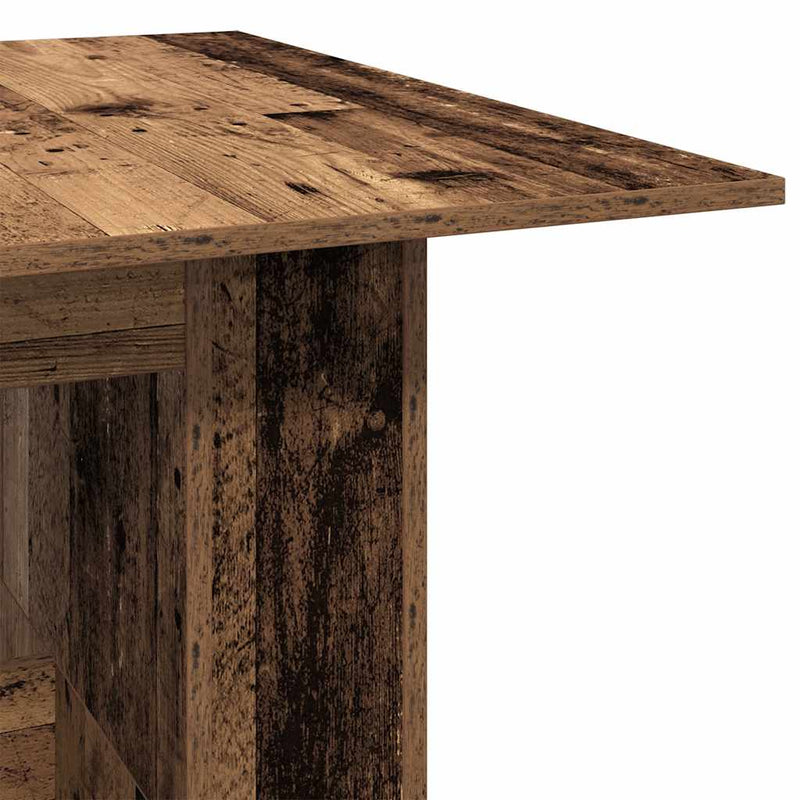 vidaXL Étkezőasztal Régi fa 180x90x76 cm Gépelt fa