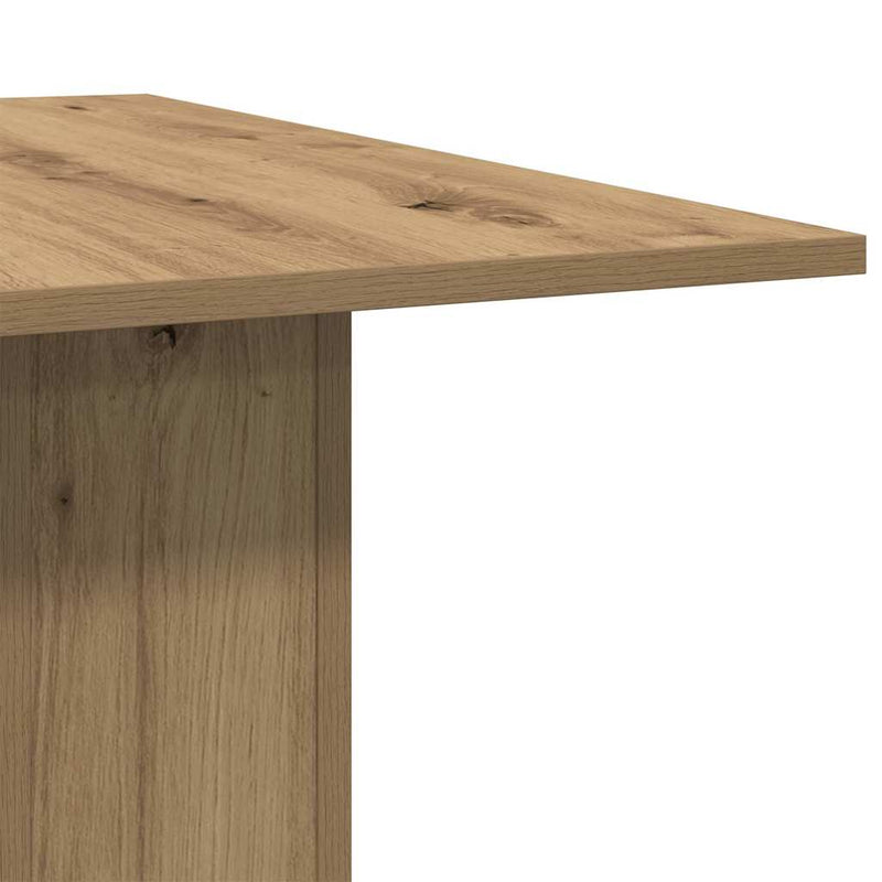 vidaXL kézműves tölgy színű szerelt fa étkezőasztal 180x90x76 cm