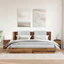 vidaXL 2 db antik fa színű szerelt fa éjjeliszekrény 30 x 30 x 40 cm