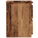 vidaXL 2 db antik fa színű szerelt fa éjjeliszekrény 30 x 30 x 40 cm