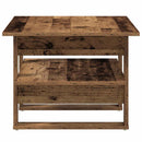 vidaXL antik fa színű szerelt fa dohányzóasztal 102 x 55 x 42 cm