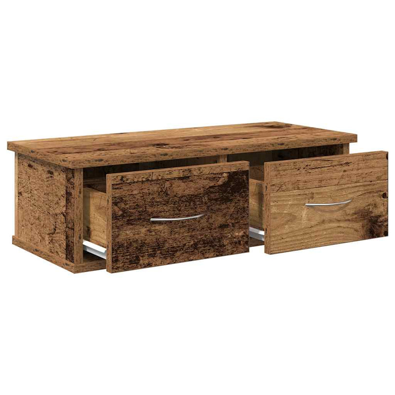 vidaXL antik fa színű szerelt fa faliszekrény 60x26x18,5 cm