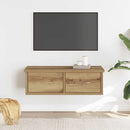 vidaXL kézműves tölgy színű szerelt fa faliszekrény 60x26x18,5 cm