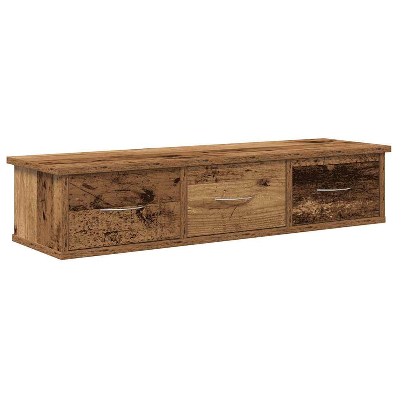 vidaXL antik fa színű szerelt fa faliszekrény 88x26x18,5 cm
