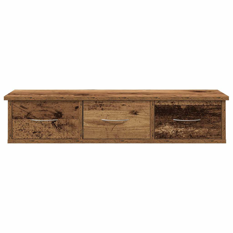 vidaXL antik fa színű szerelt fa faliszekrény 88x26x18,5 cm