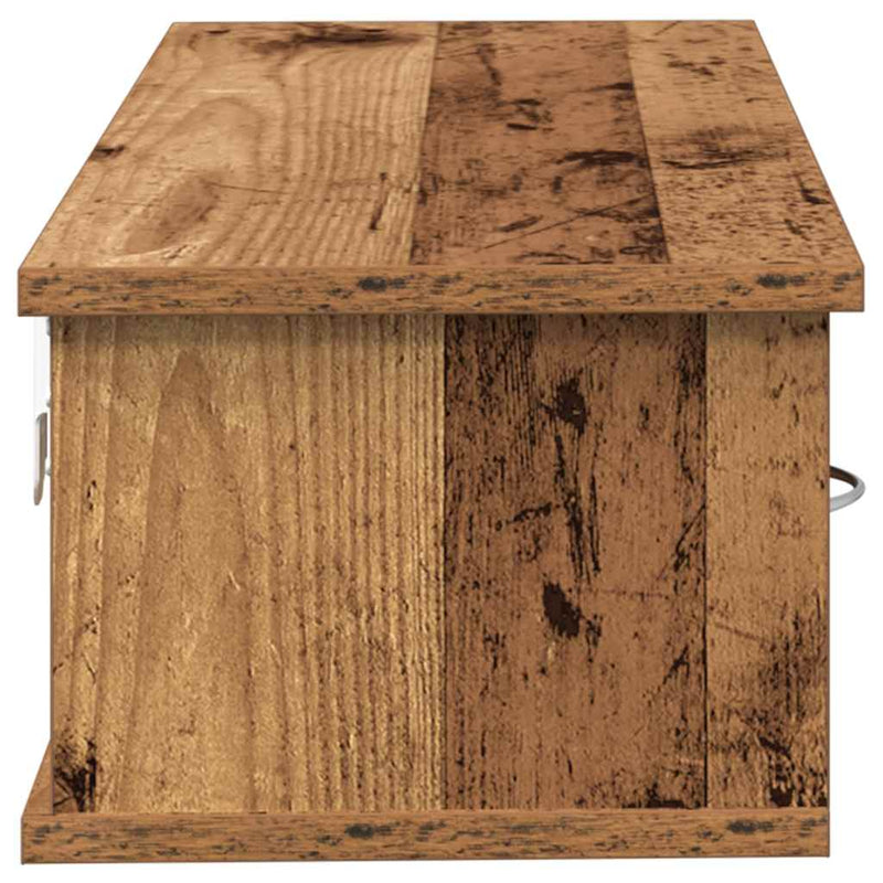 vidaXL antik fa színű szerelt fa faliszekrény 88x26x18,5 cm