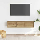 vidaXL kézműves tölgy színű szerelt fa faliszekrény 88x26x18,5 cm