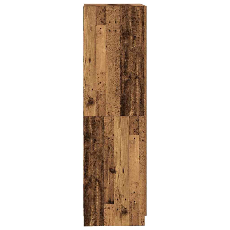 vidaXL antik fa színű szerelt fa ruhásszekrény 80x52x180 cm