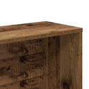 vidaXL Könyves szekrény régi fa 157x24x160 cm gépelt fa