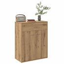 vidaXL kézműves tölgy színű szerelt fa tálalószekrény 60x30x75 cm