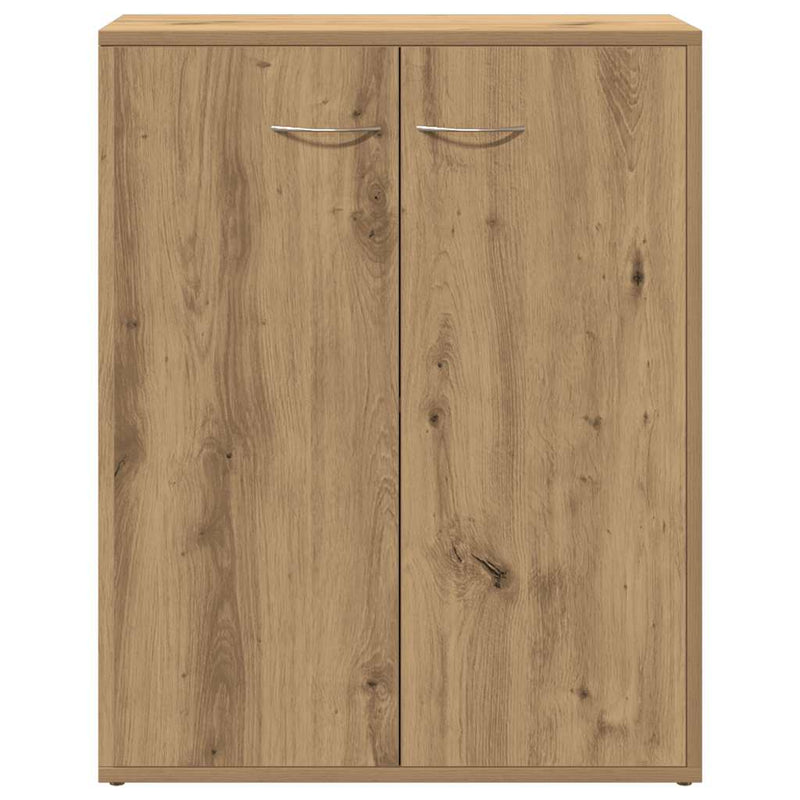 vidaXL kézműves tölgy színű szerelt fa tálalószekrény 60x30x75 cm