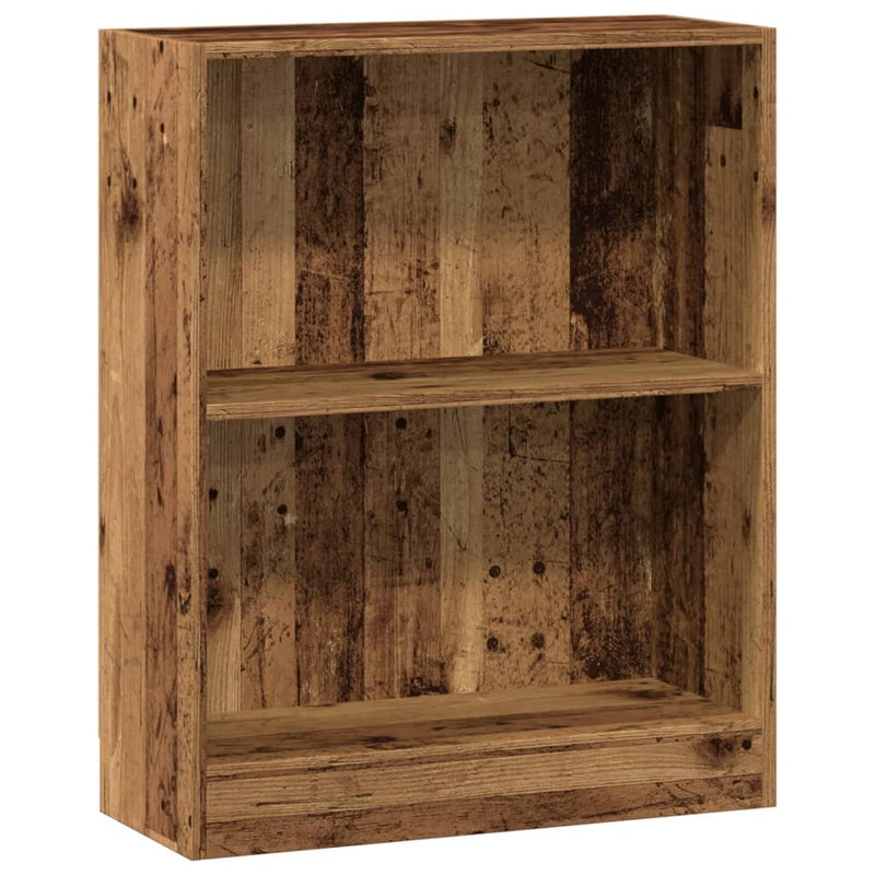 vidaXL antik fa színű szerelt fa könyvespolc 60 x 24 x 76 cm