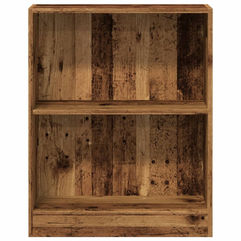 vidaXL antik fa színű szerelt fa könyvespolc 60 x 24 x 76 cm