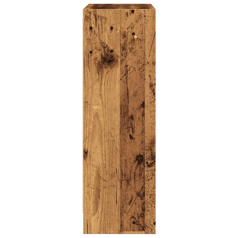 vidaXL antik fa színű szerelt fa könyvespolc 60 x 24 x 76 cm