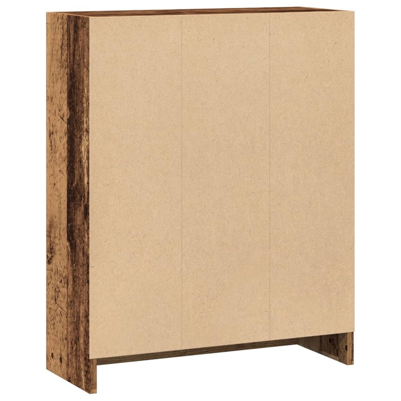 vidaXL antik fa színű szerelt fa könyvespolc 60 x 24 x 76 cm
