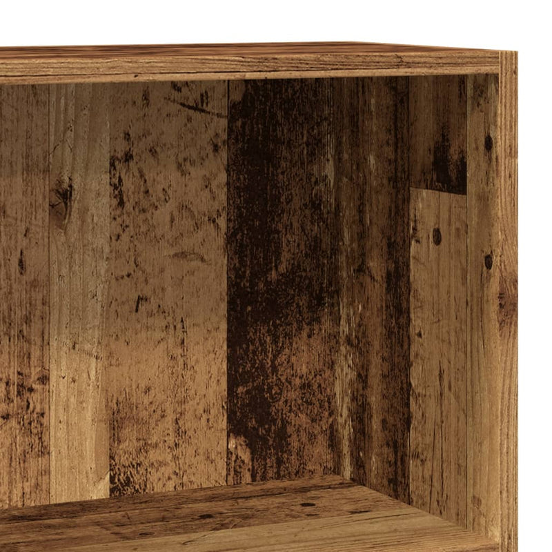 vidaXL antik fa színű szerelt fa könyvespolc 60 x 24 x 76 cm