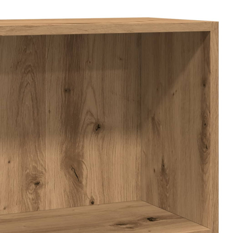 vidaXL kézműves tölgy szerelt fa könyvespolc 60 x 24 x 76 cm