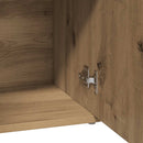 vidaXL kézműves tölgyfa tálalószekrény 91 x 29,5 x 75 cm