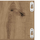 vidaXL kézműves tölgy színű szerelt fa CD-tartó fali polc 75x18x18 cm