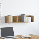 vidaXL kézműves tölgy színű szerelt fa CD-tartó fali polc 75x18x18 cm