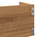 vidaXL kézműves tölgy színű szerelt fa CD-tartó fali polc 100x18x18 cm