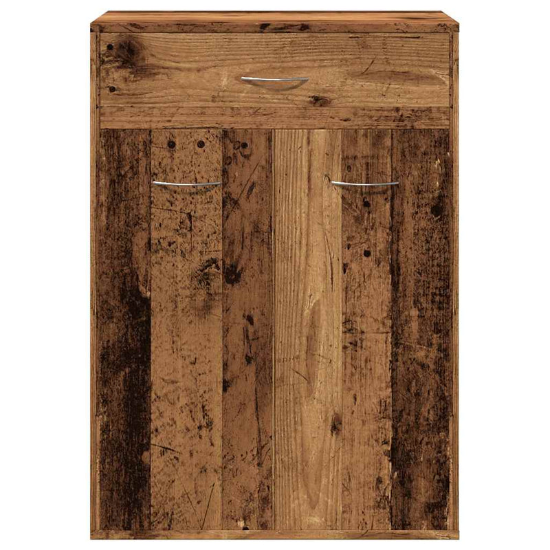 vidaXL antik fa színű szerelt fa cipősszekrény 60 x 35 x 84 cm