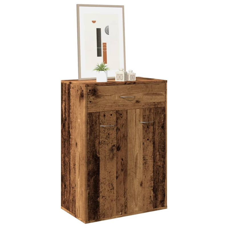 vidaXL antik fa színű szerelt fa cipősszekrény 60 x 35 x 84 cm